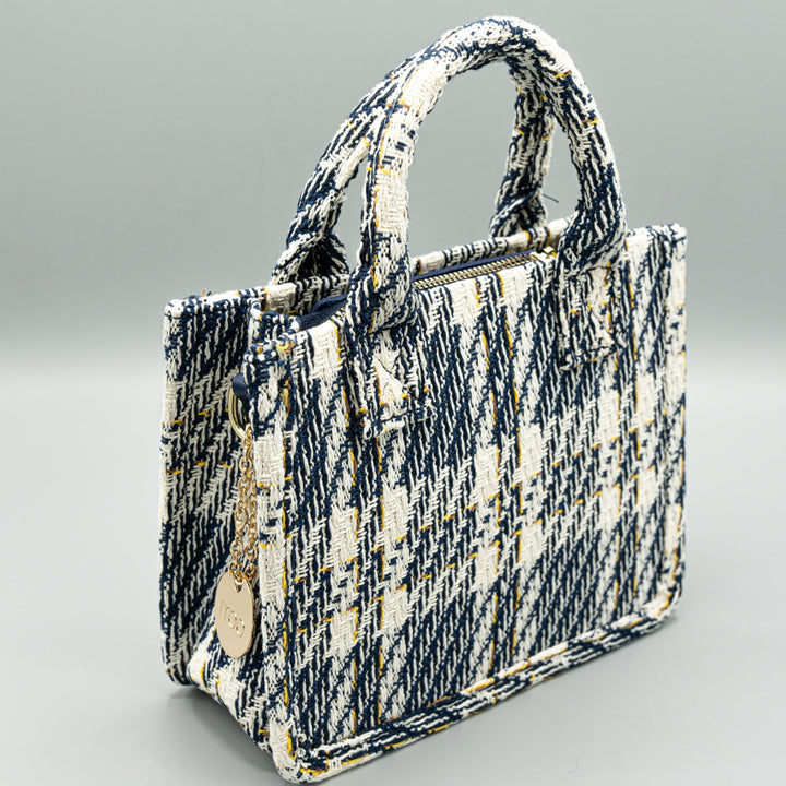 Plaid Pattern Satchel Bag