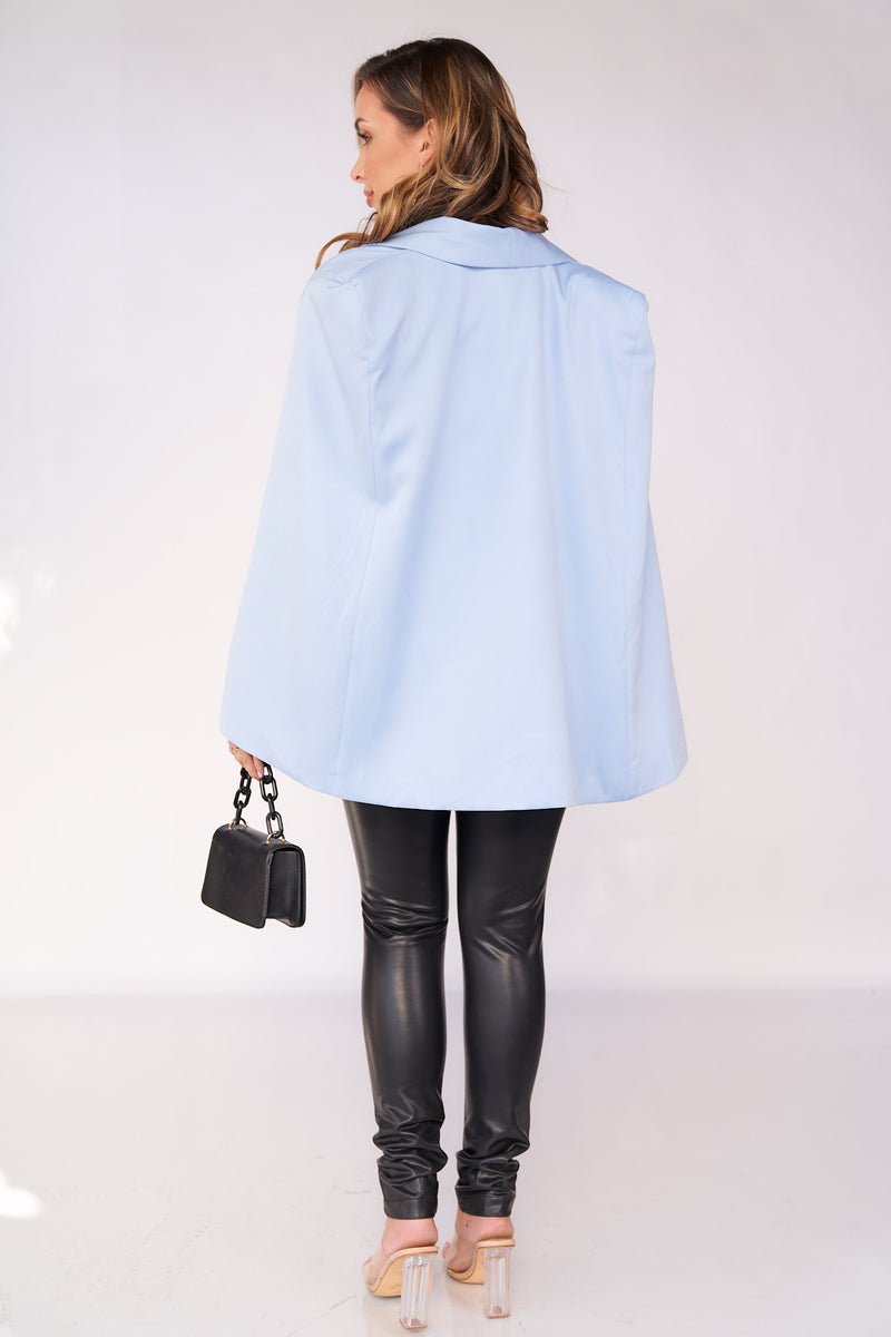 Classic Woman Tuxedo Cape Blazer I Too Fashion
