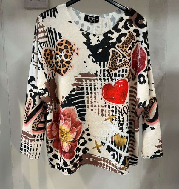 Printed European Top