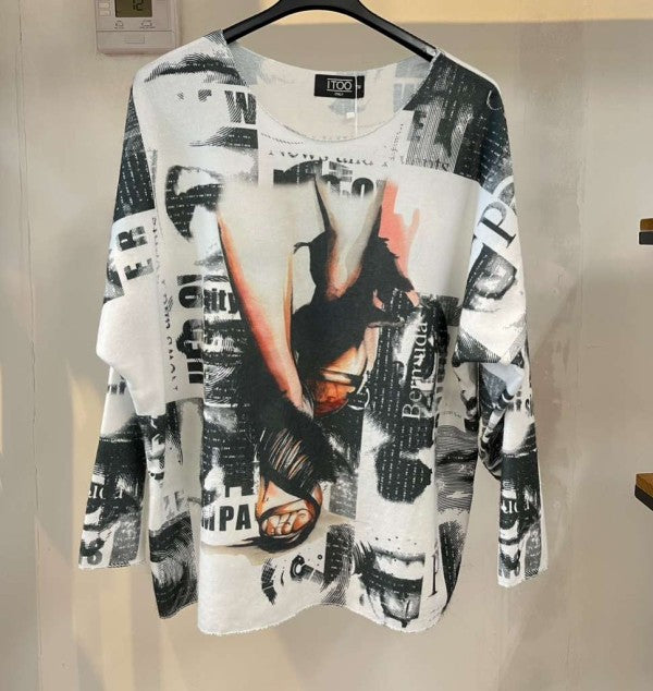 Printed European Top