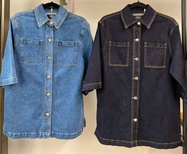 Oversize Denim Top
