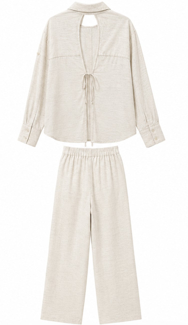 Open-Back Linen Set