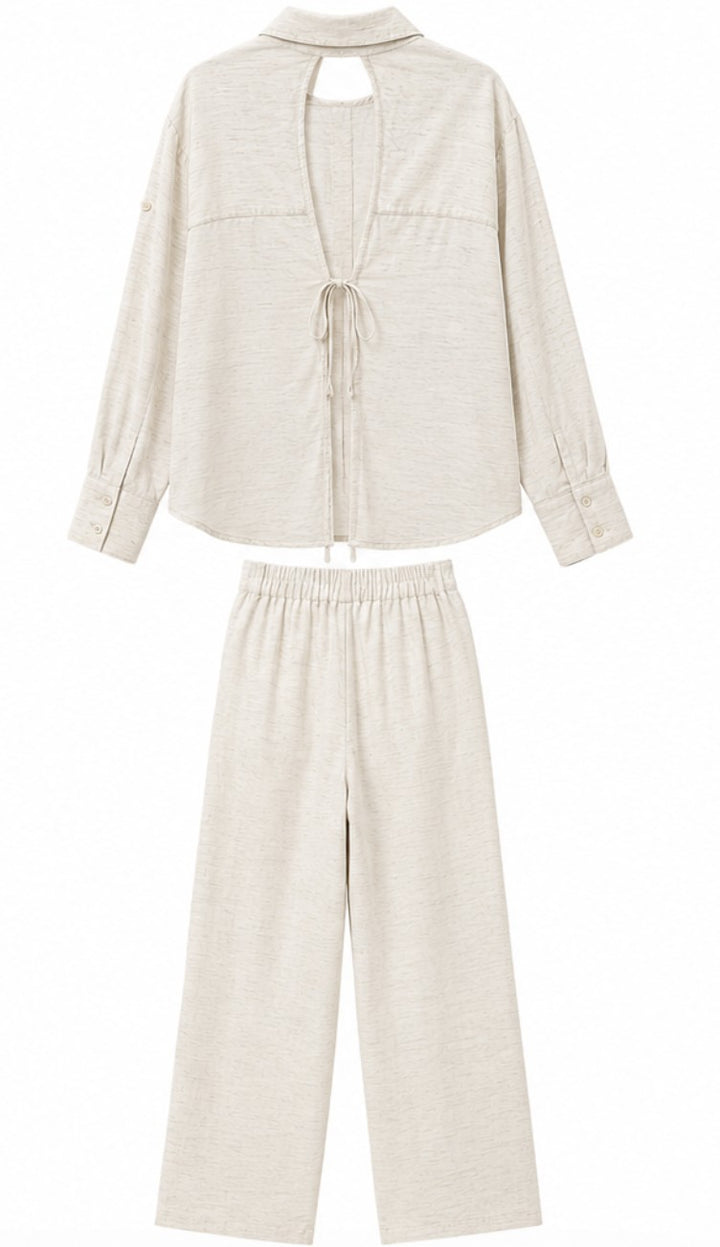Open-Back Linen Set