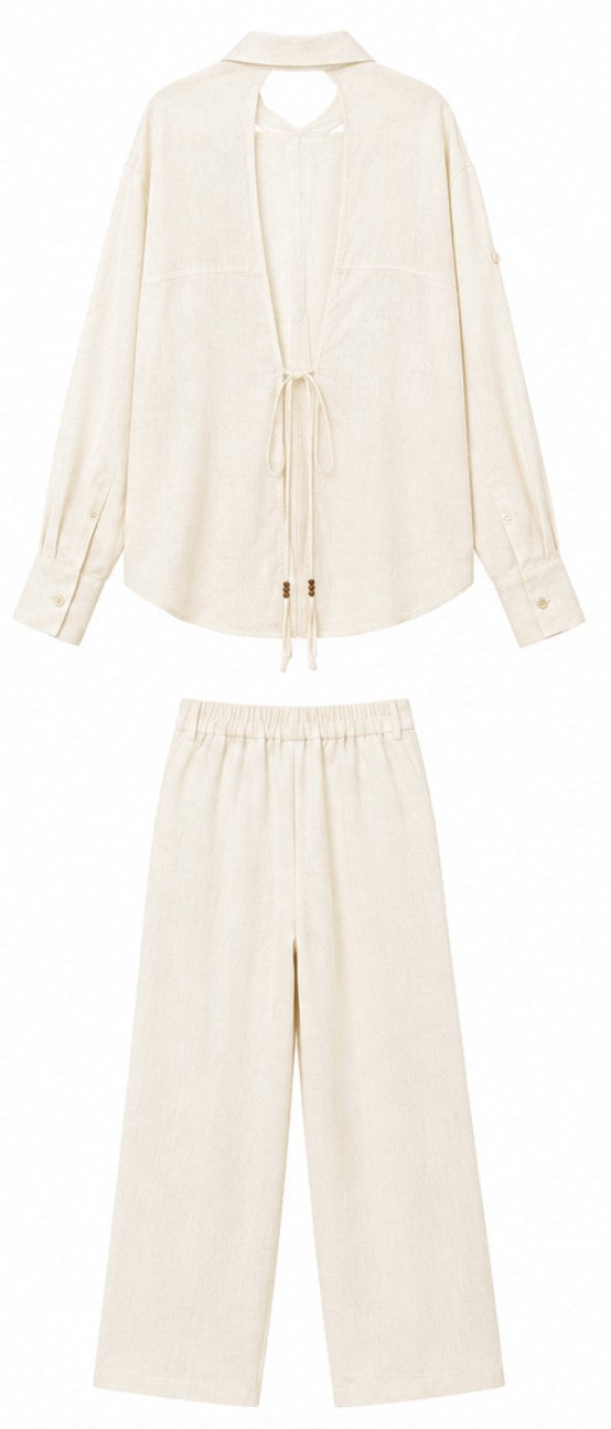 Open-Back Linen Set