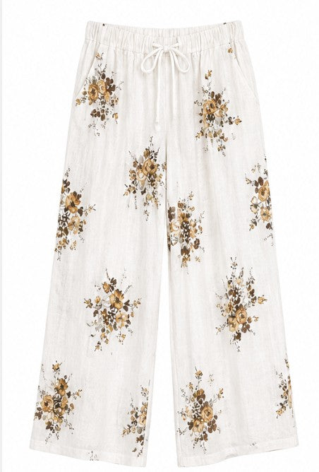Floral Linen Lounge Set