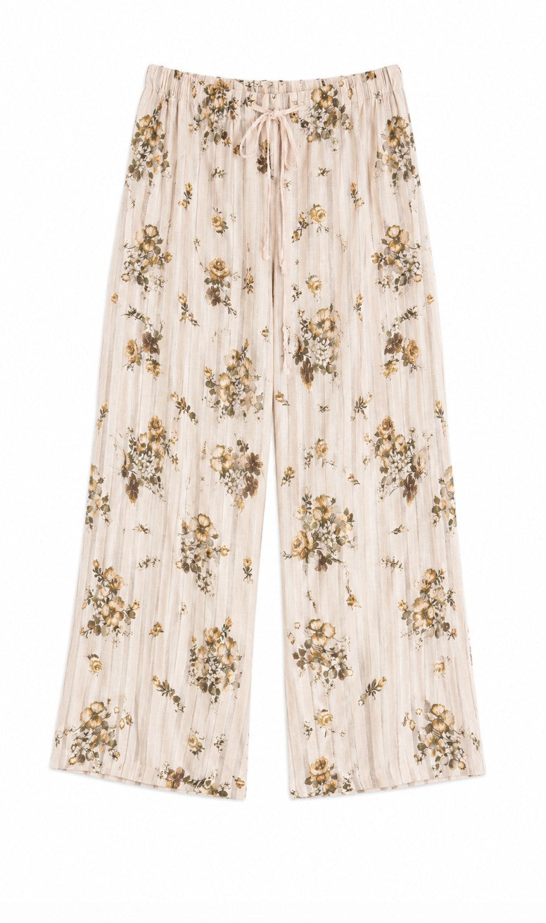 Floral Linen Lounge Set