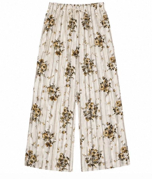 Floral Linen Lounge Set