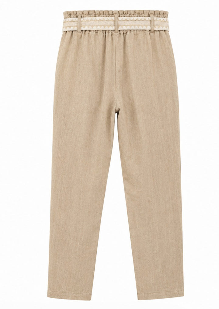 Relaxed Linen Wide-Leg Pants
