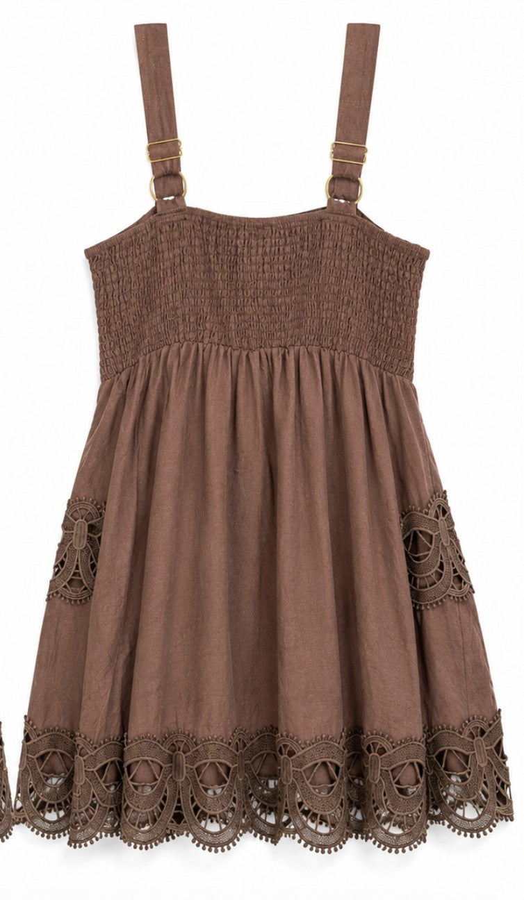 Crochet Lace Mini Dress