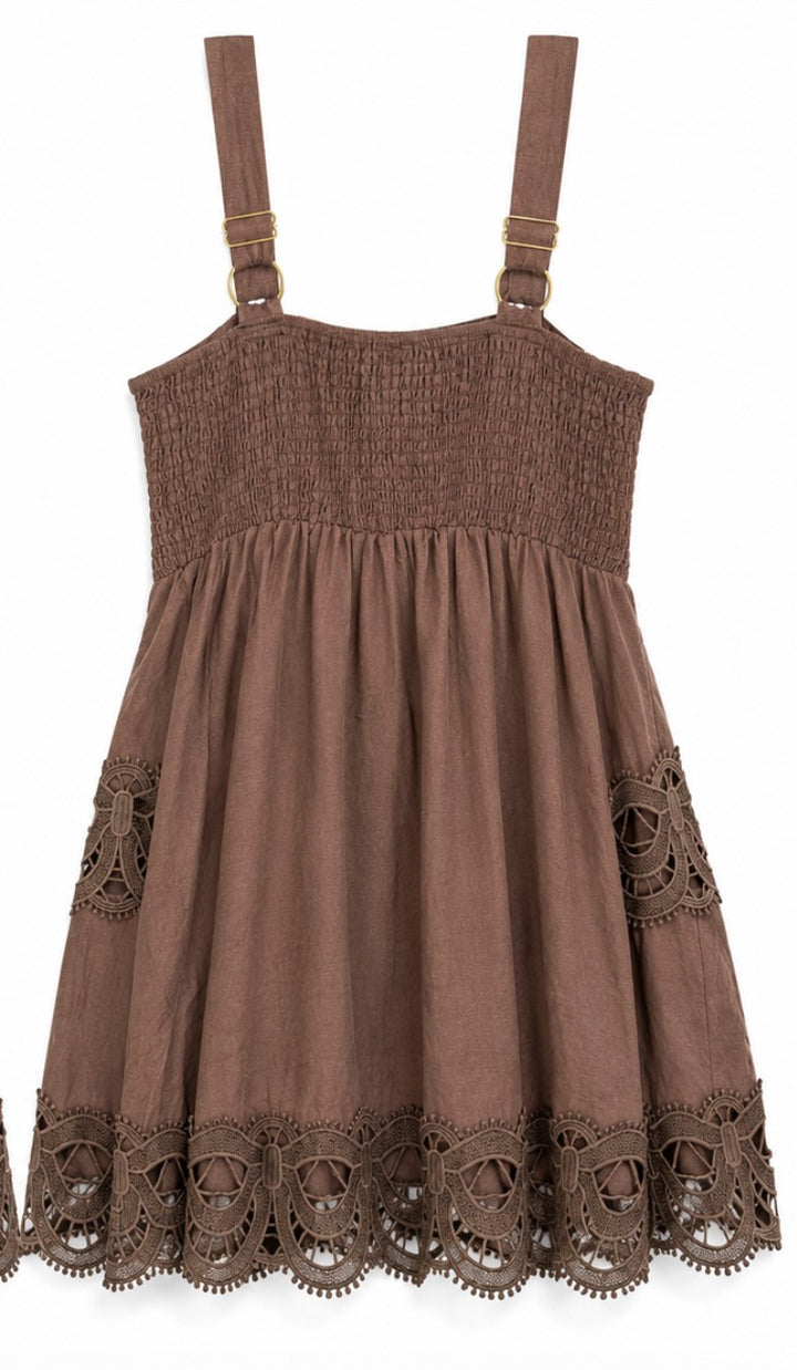 Crochet Lace Mini Dress