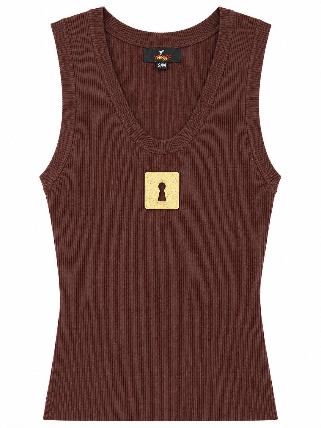 Ribbed Knit Charm Tank Top