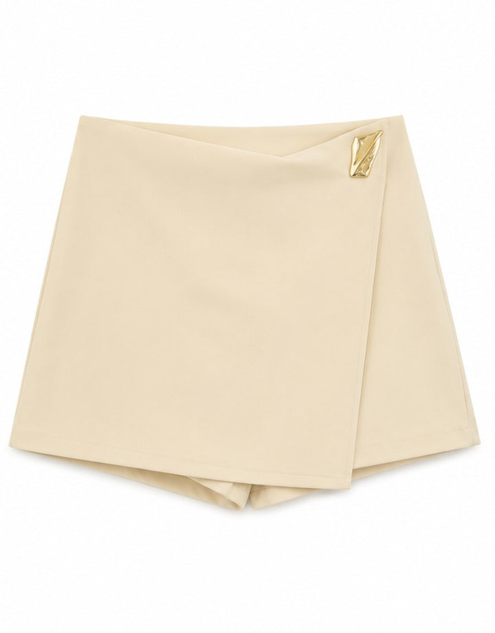 Golden Detail Vest & Skort Set