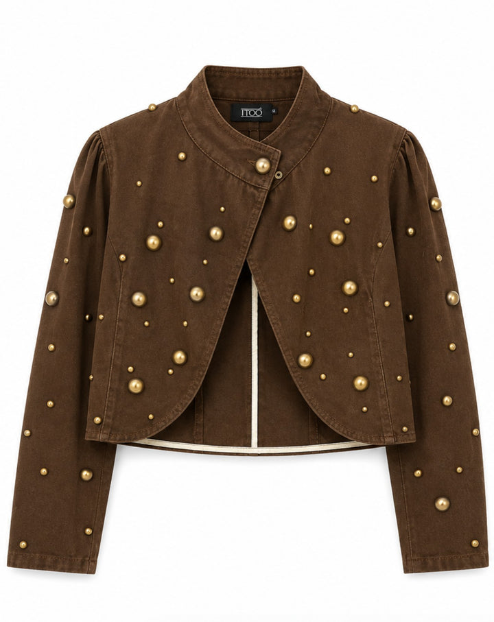 Studded Cropped Jacket
