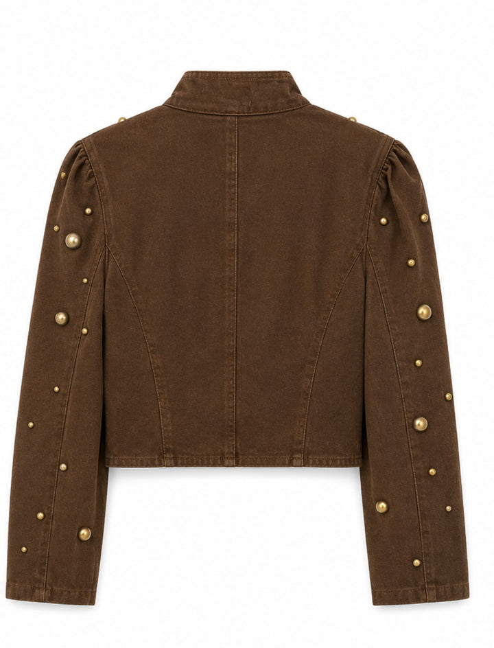 Studded Cropped Jacket