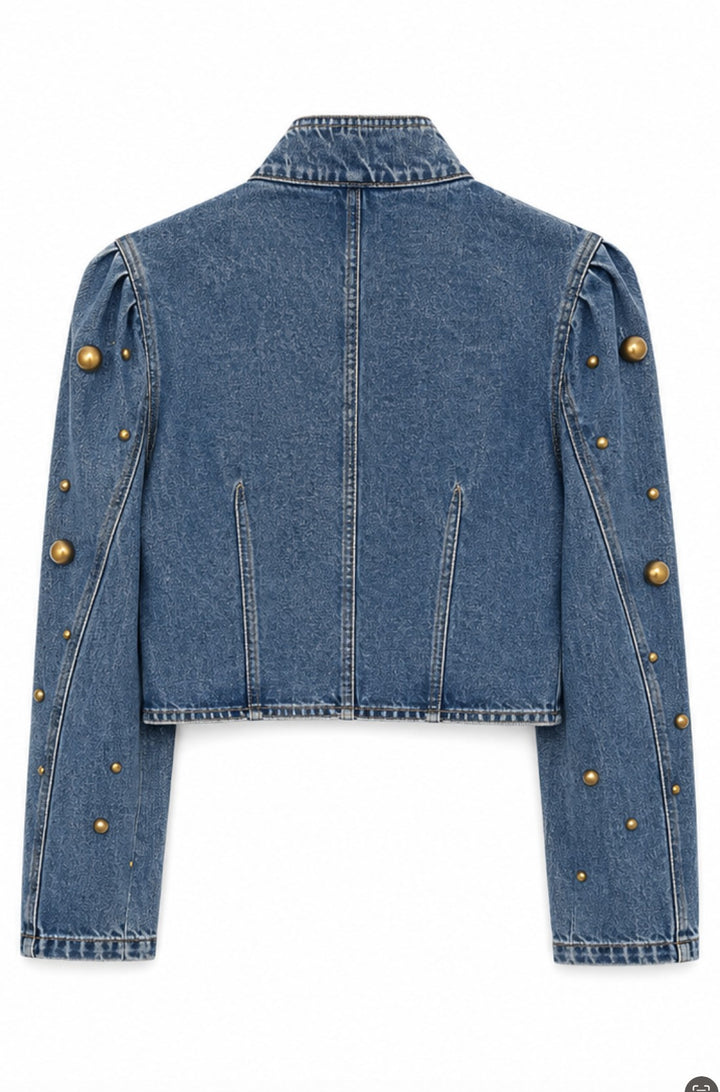 Studded Cropped Jacket