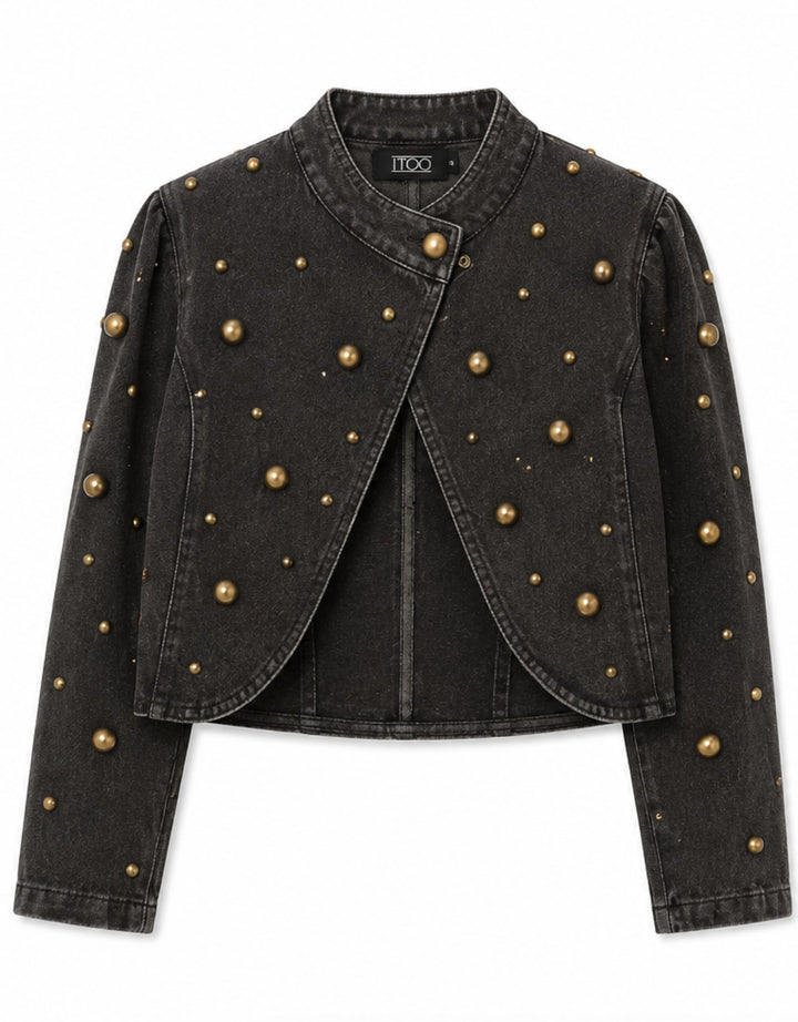 Studded Cropped Jacket