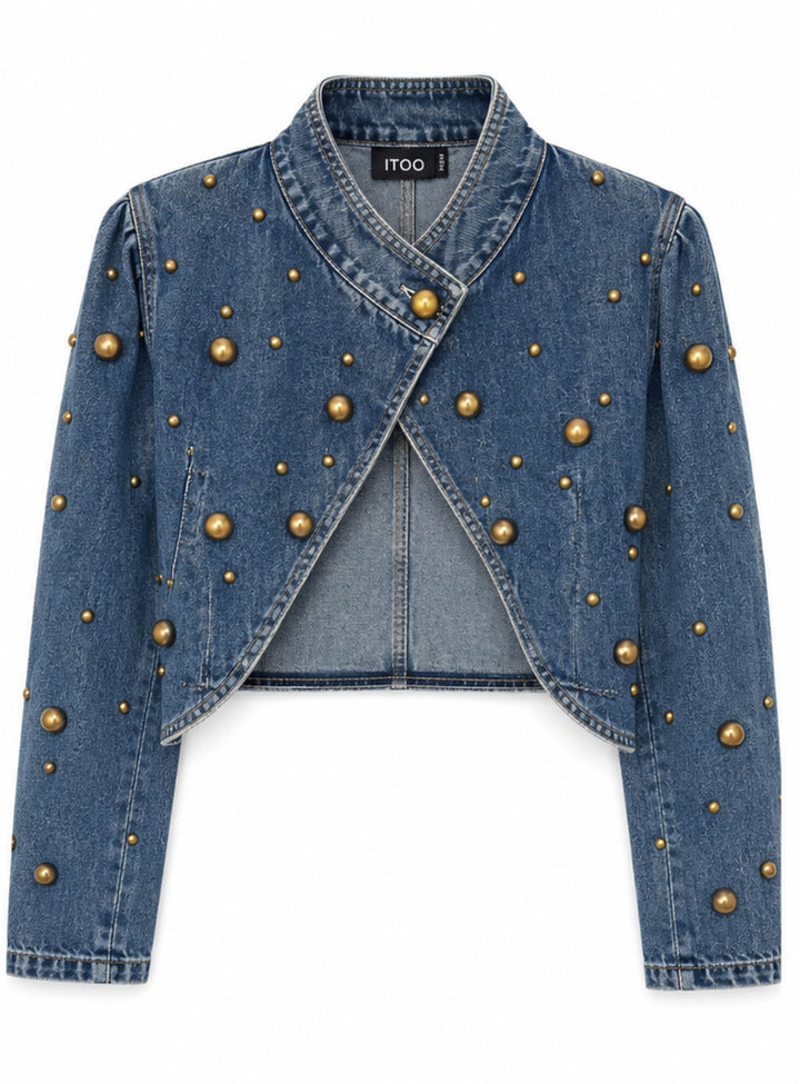 Studded Cropped Jacket