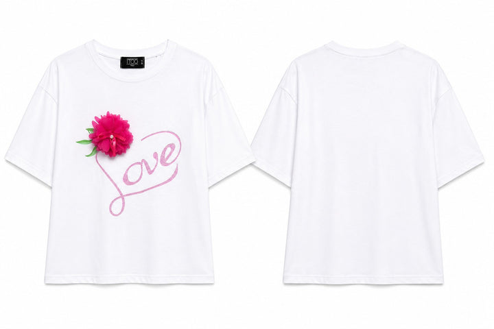 Flower Detail T-Shirt
