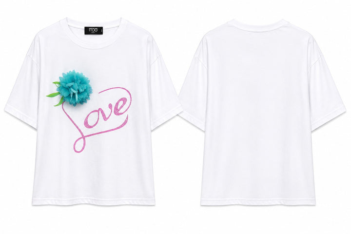 Flower Detail T-Shirt