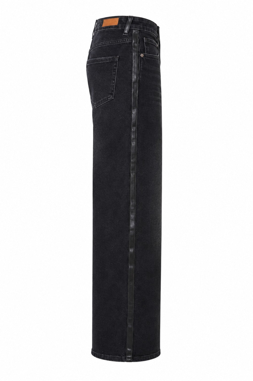 Denim Stretch Wide-Leg Jeans