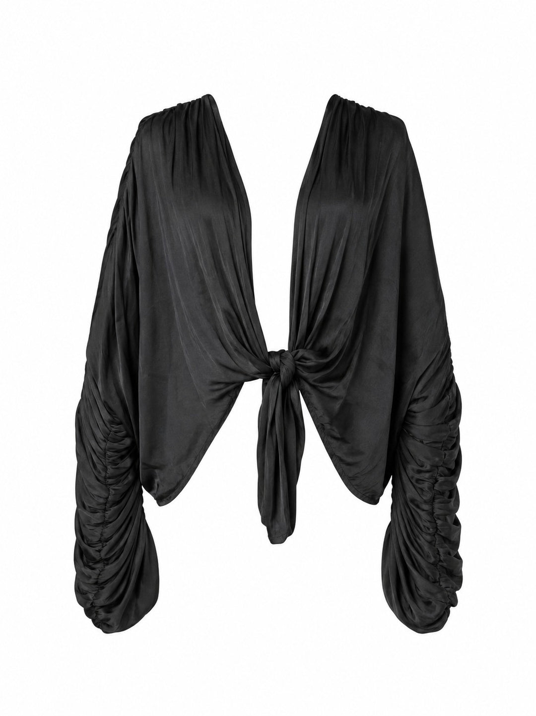 Soft Satin tie blouse