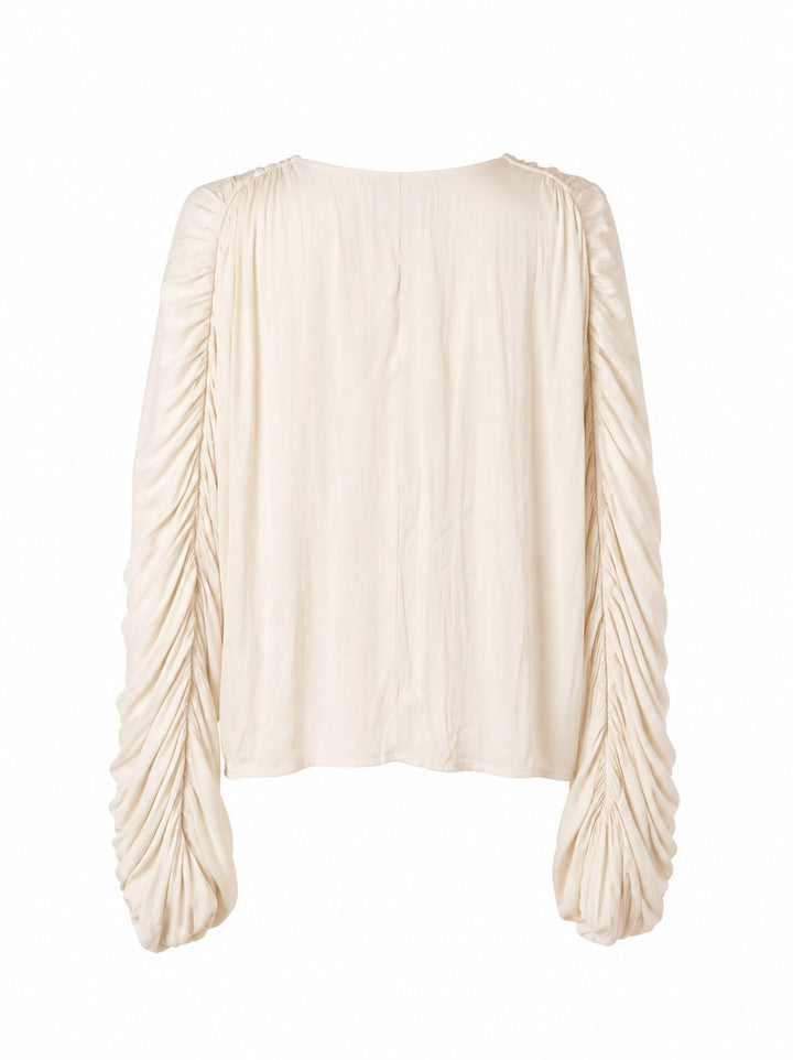 Soft Satin tie blouse