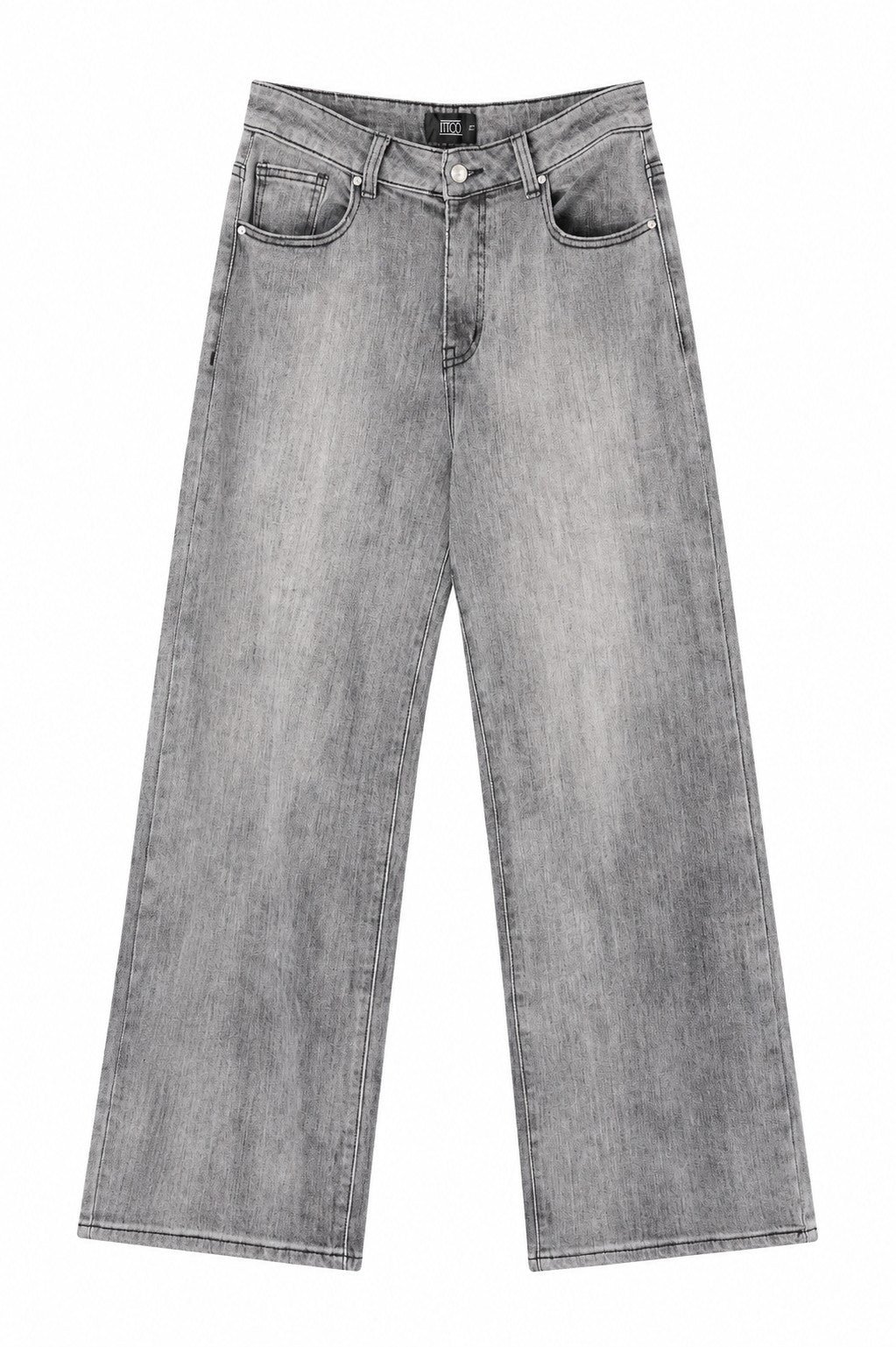 Grey oversized Spandex Denim