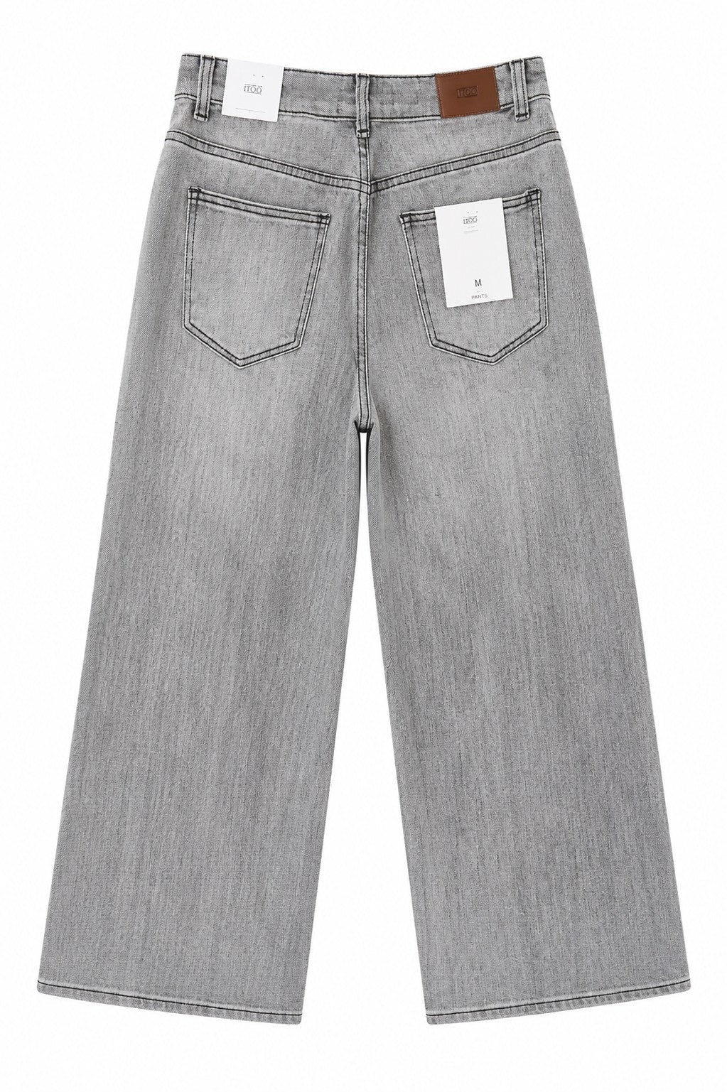 Grey oversized Spandex Denim