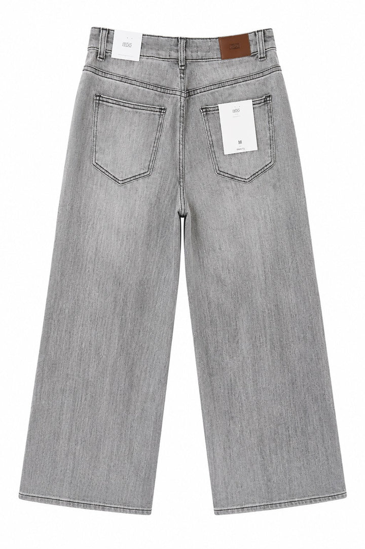 Grey oversized Spandex Denim
