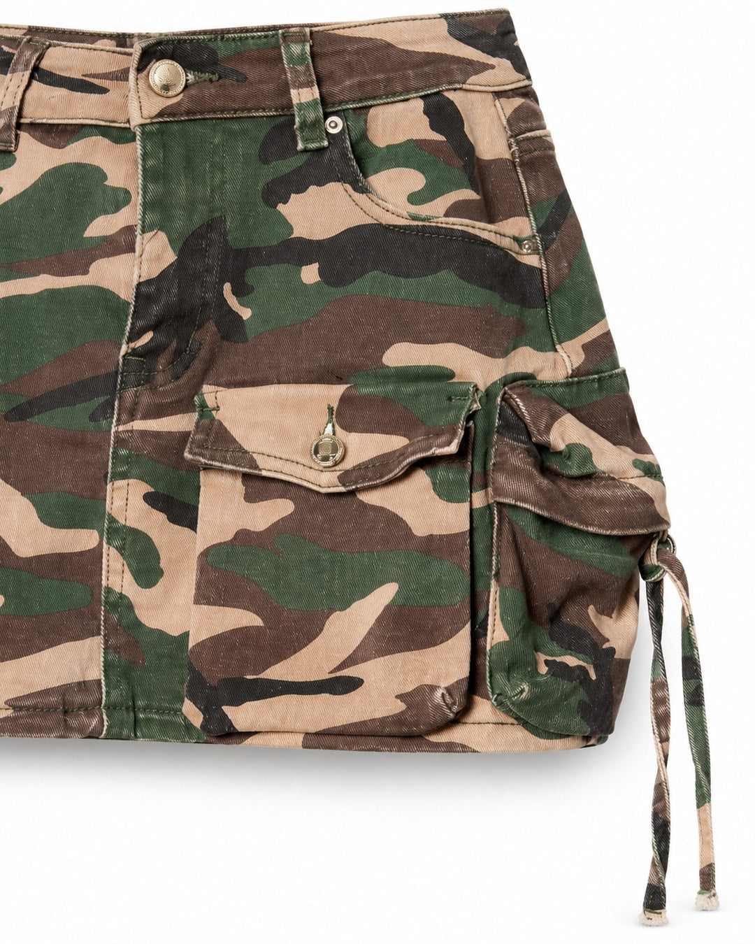 Camo spandex print skirt