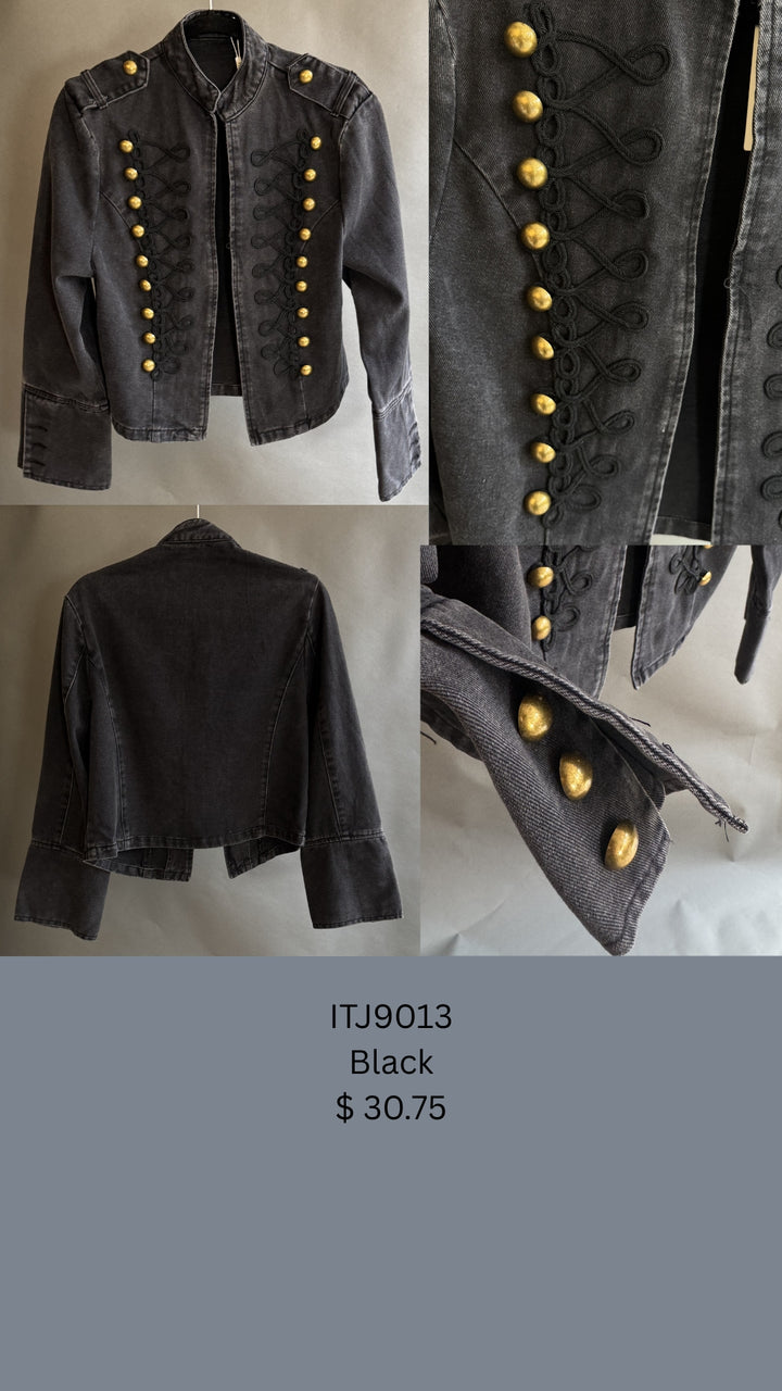 Military-Inspired Embellished Jacket (6 ps per pack)