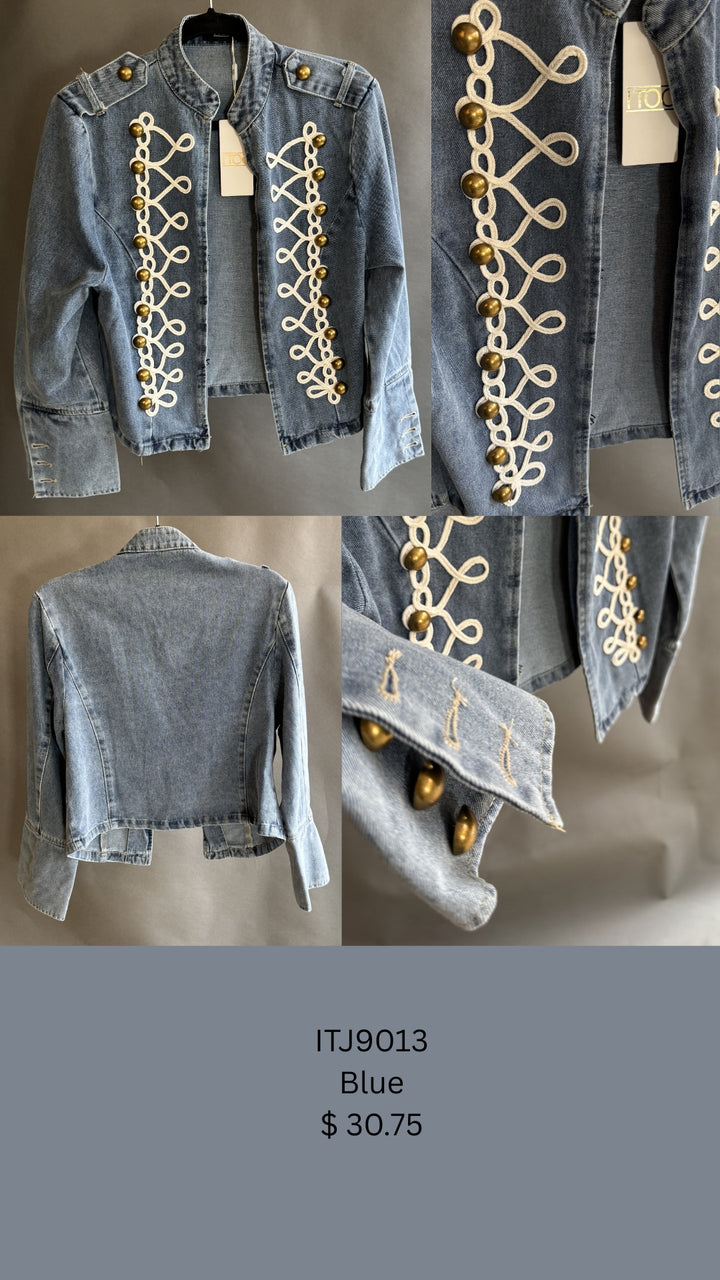 Military-Inspired Embellished Jacket (6 ps per pack)