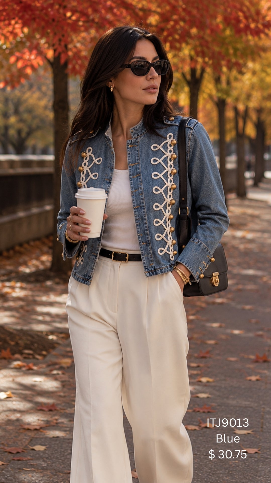 Military-Inspired Embellished Jacket (6 ps per pack)