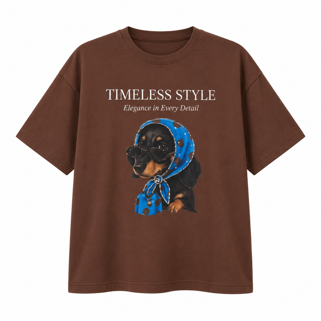 Timeless Style Dachshund Graphic Tee