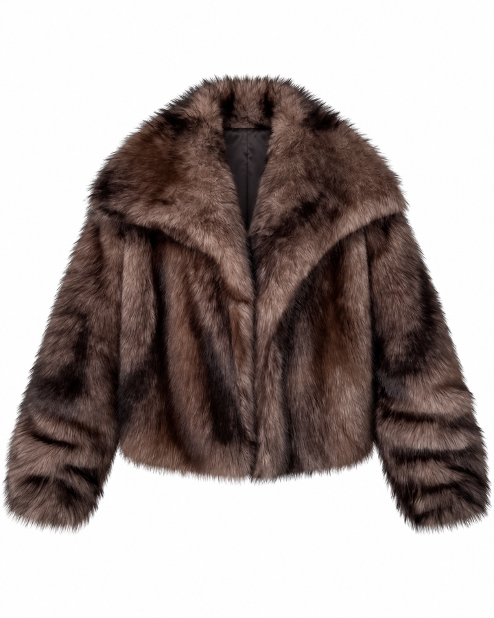 Luxe Shawl Collar Faux Fur Jacket