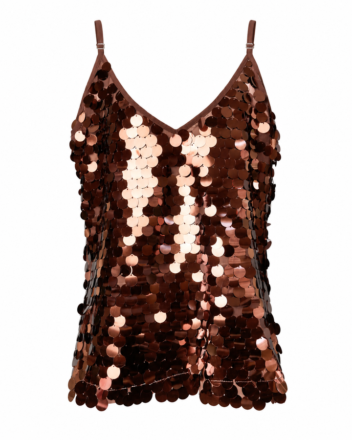 Sequin Cami Top with lining