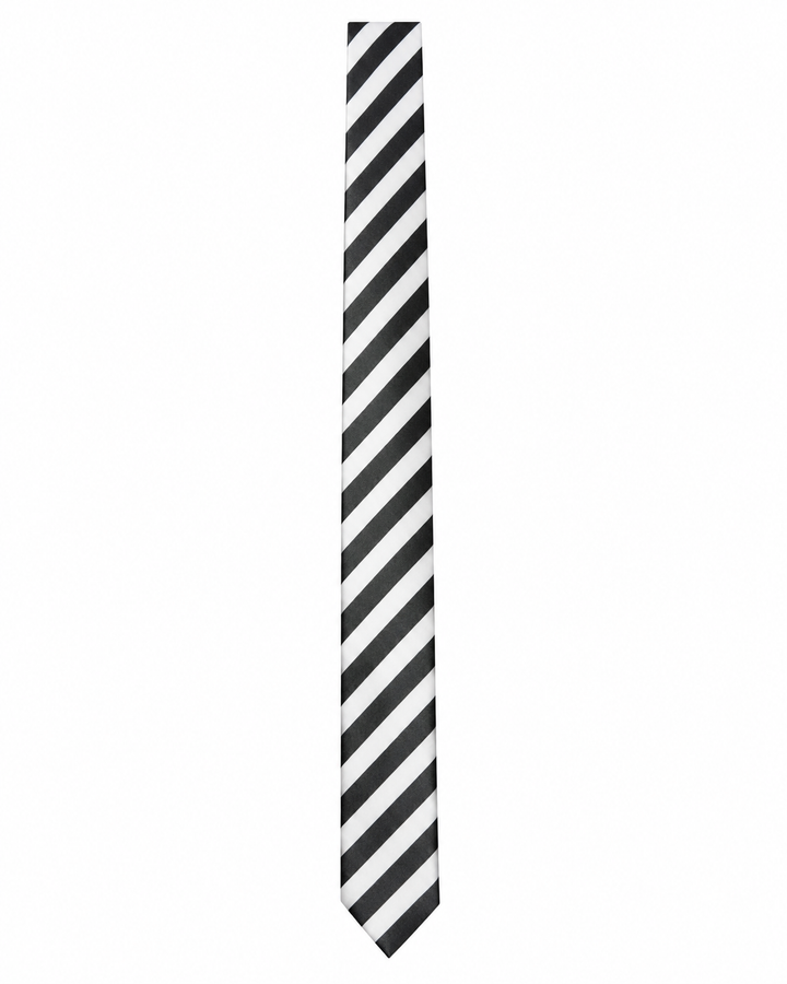 Pinstripe vest with tie detail