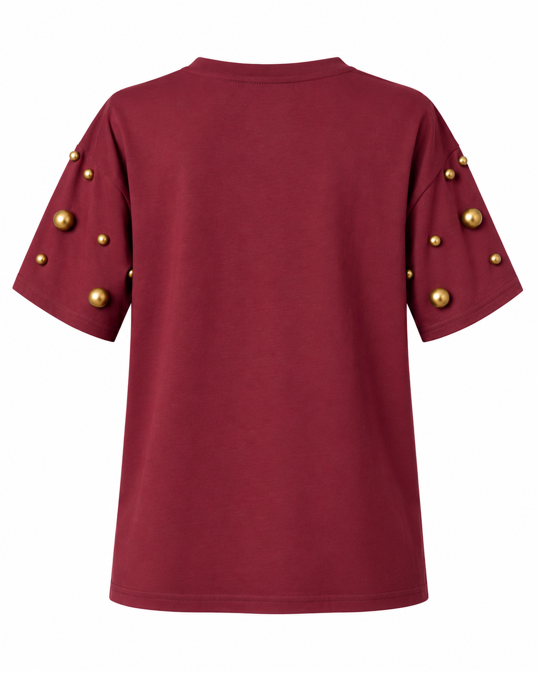 Gold Pearl Shoulder T-Shirt