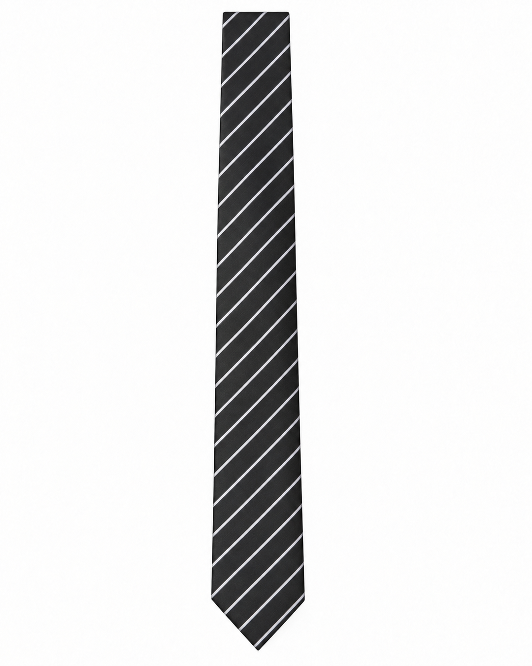 Pinstripe vest with tie detail