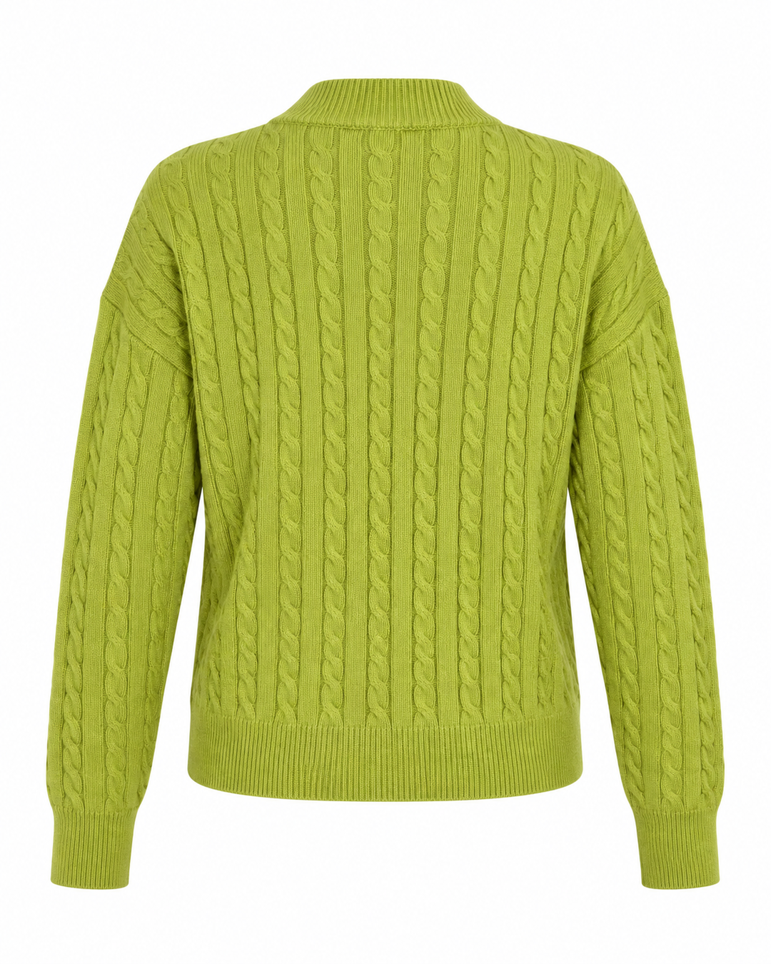 Gold & Pearl Statement Button Cable Knit Cardigan