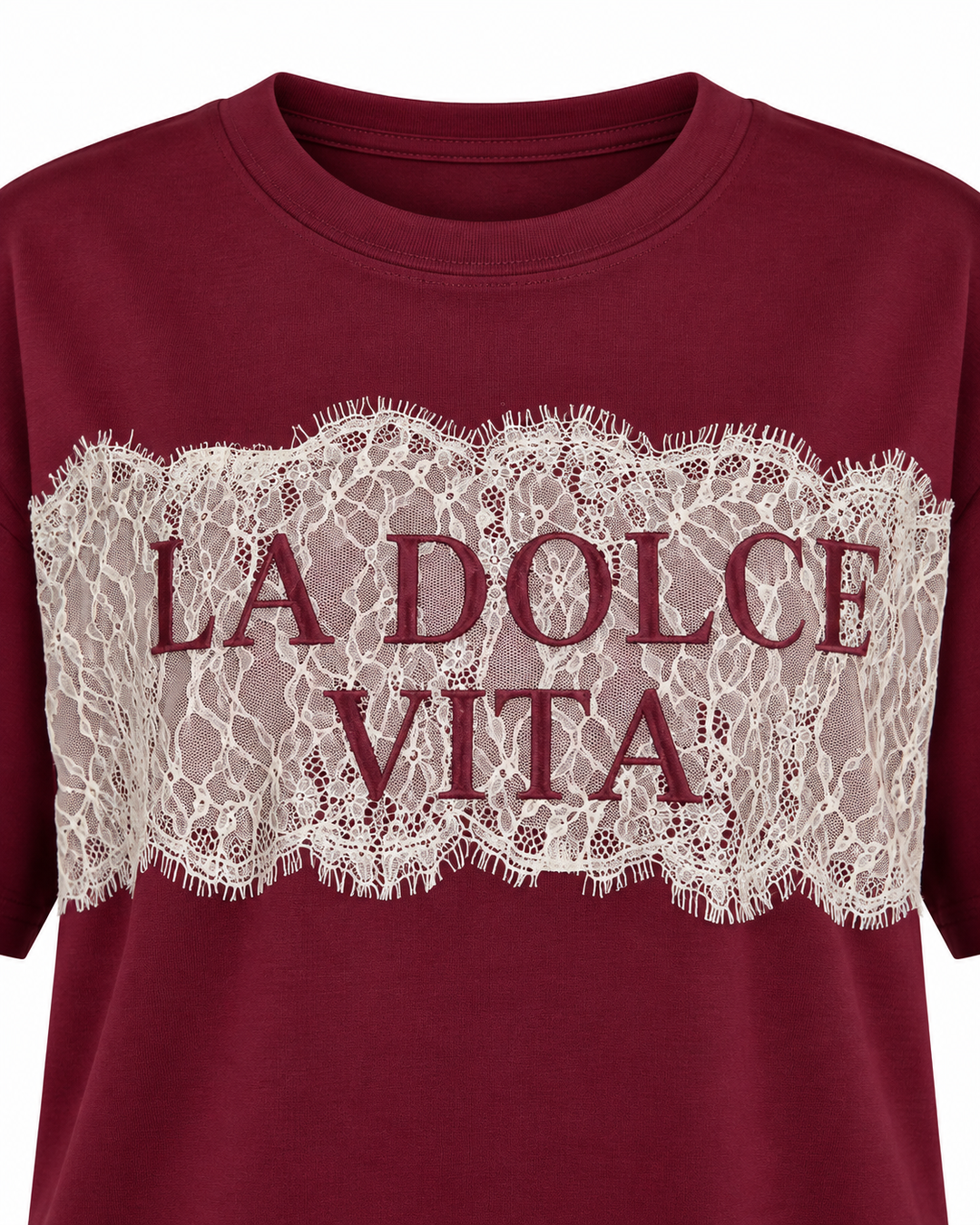 La Dolce Vita Lace Detail Tee