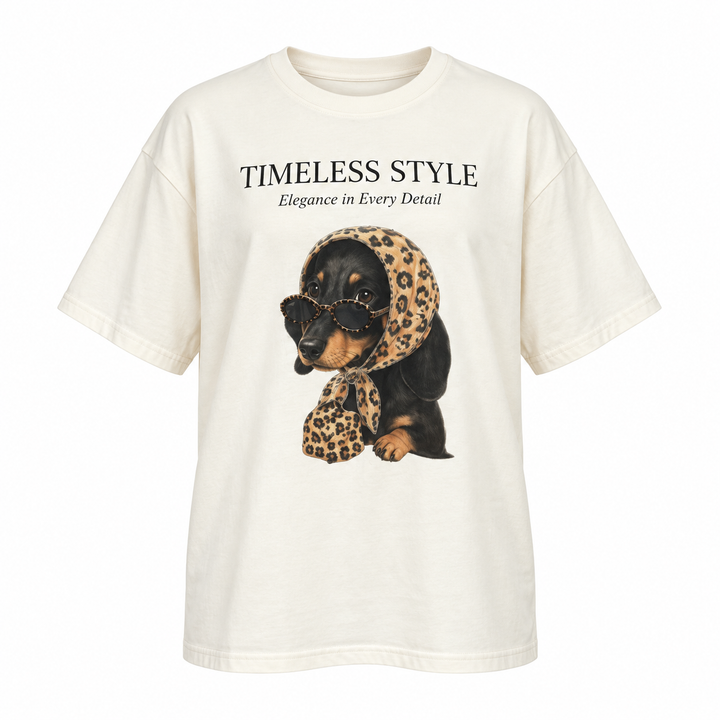 Timeless Style Dachshund Graphic Tee
