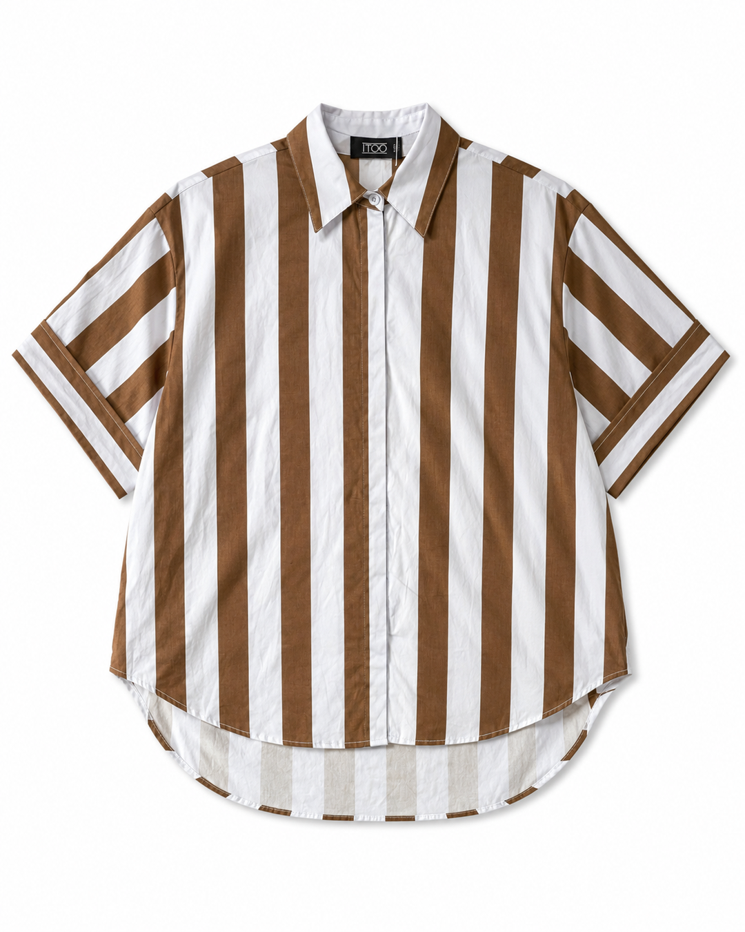 Oversized Vertical Stripe Shirt