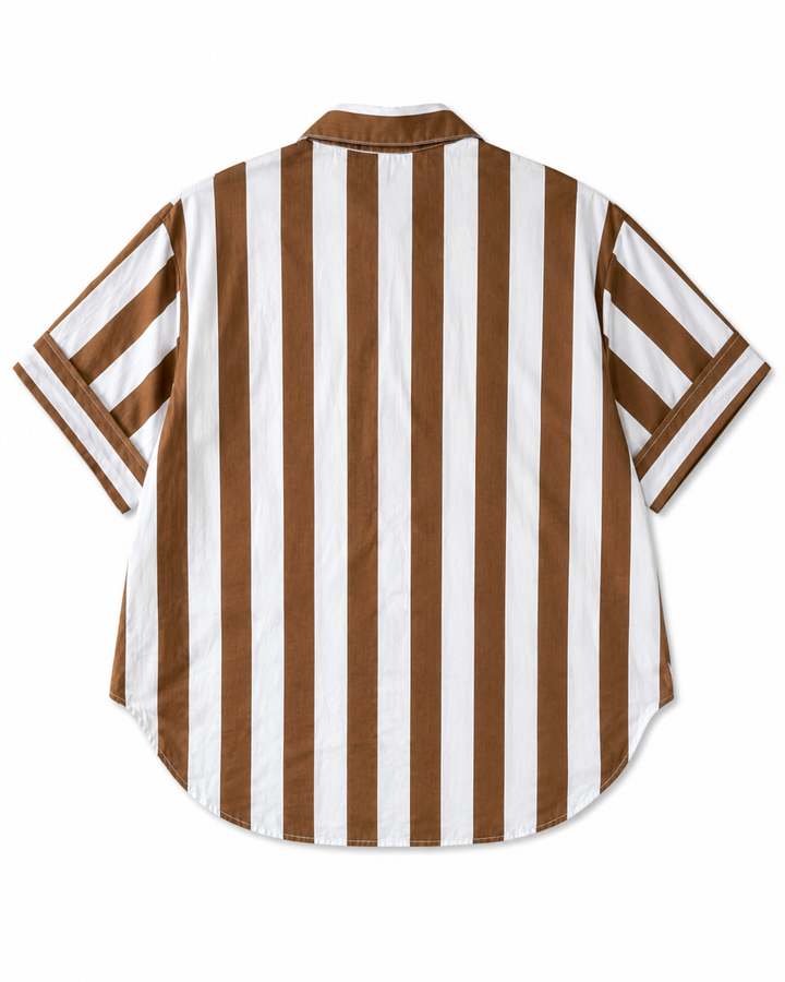 Oversized Vertical Stripe Shirt