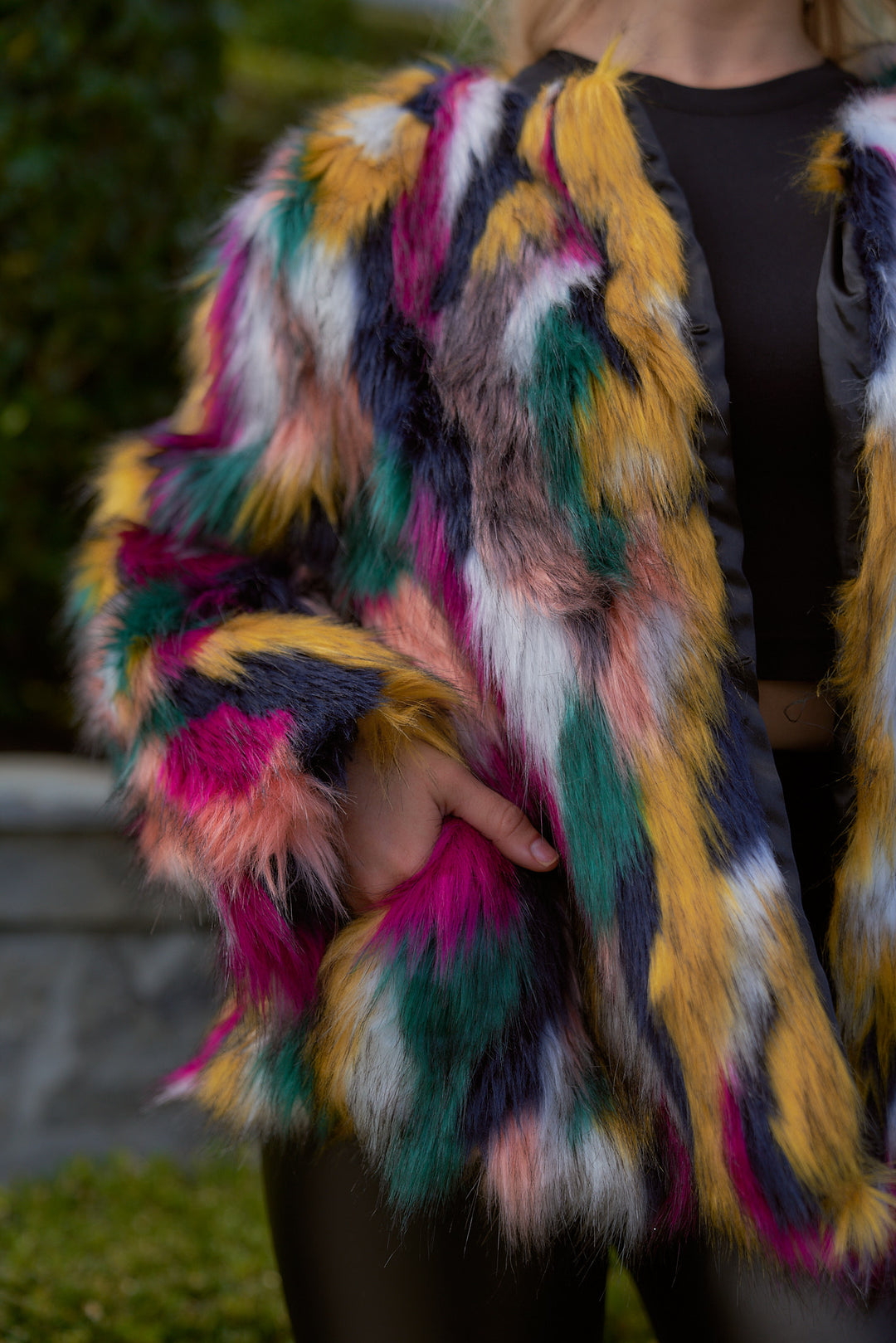 Colorful Fur Jacket