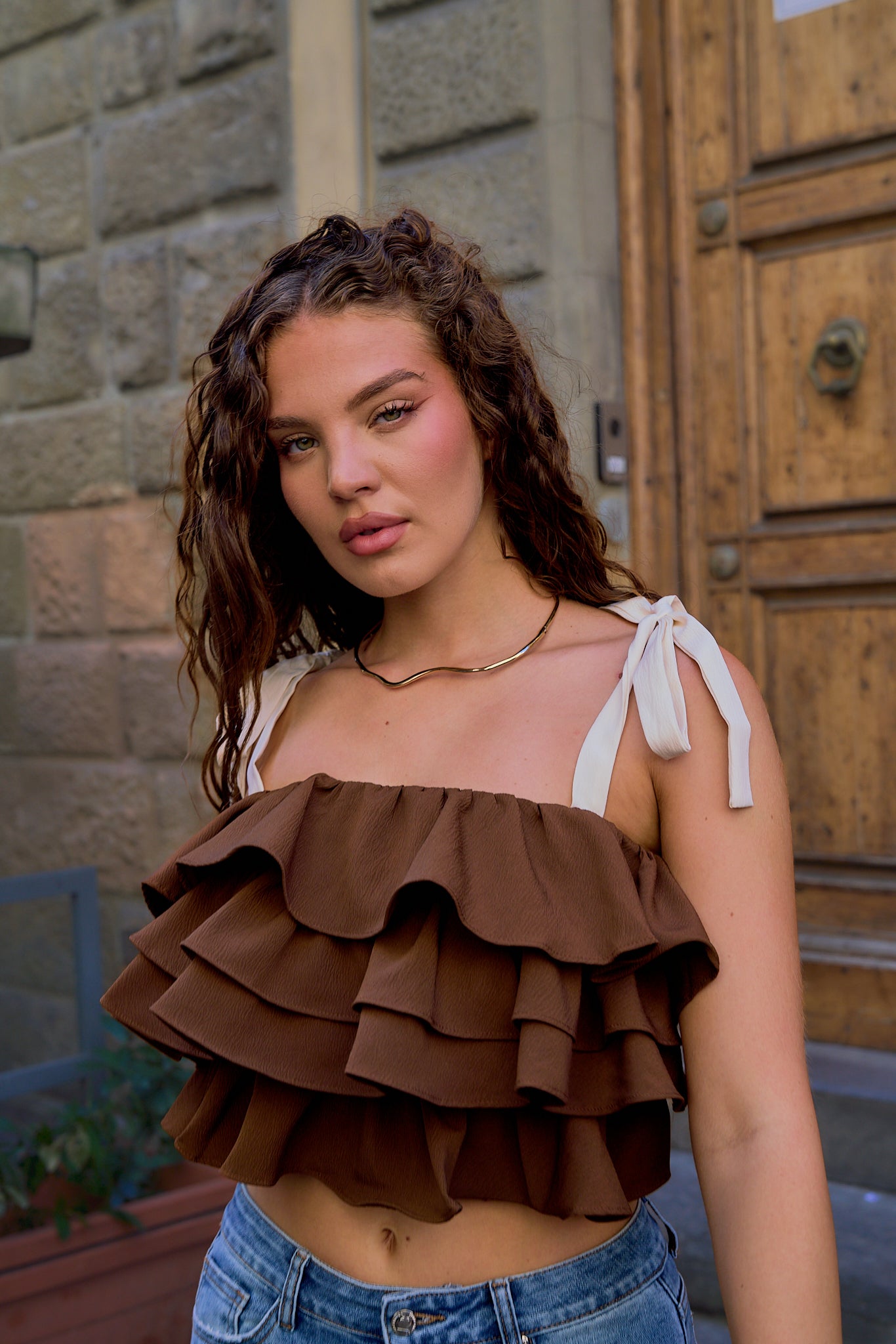 Martina Tiered Ruffle Top – I Too Fashion
