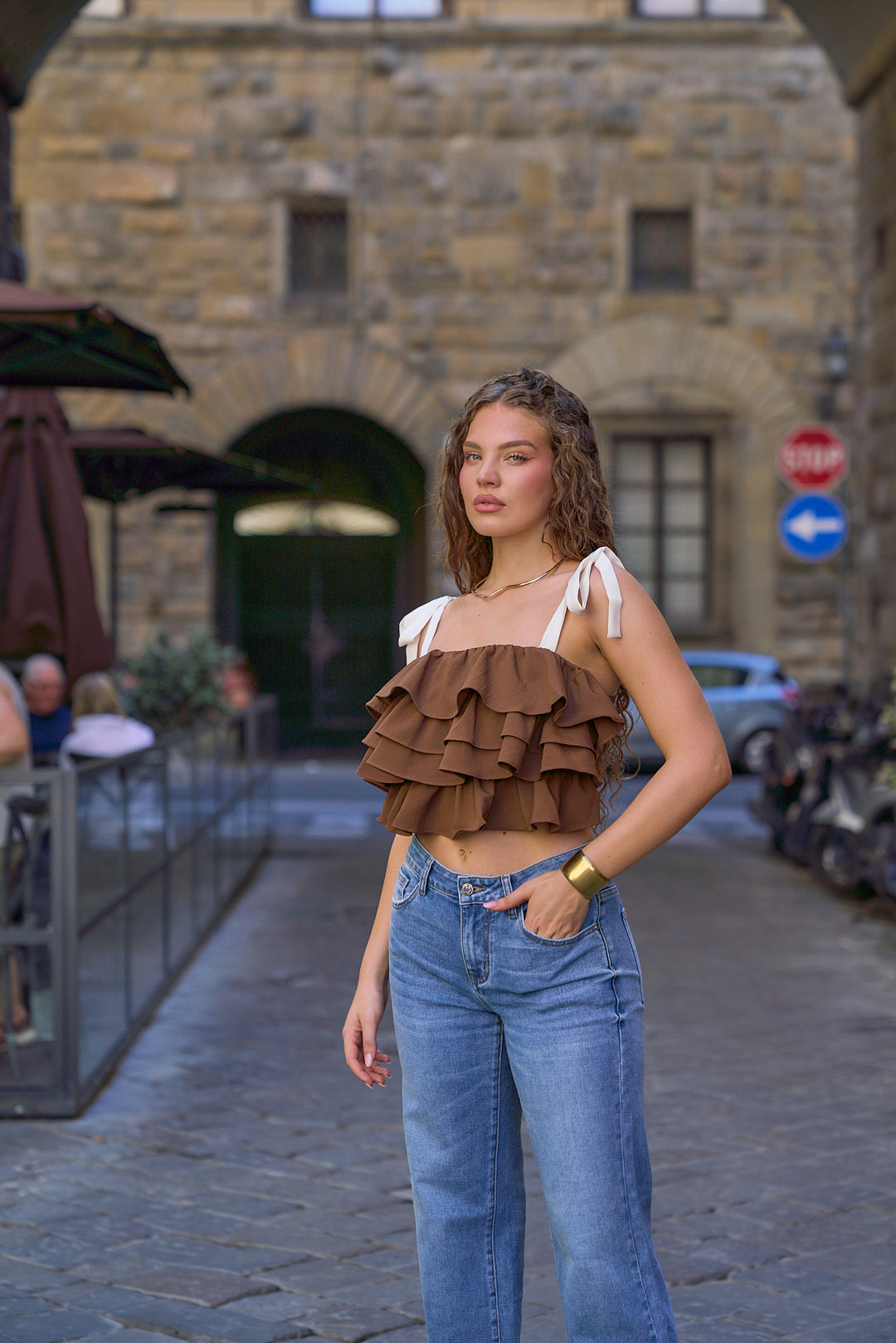 Martina Tiered Ruffle Top