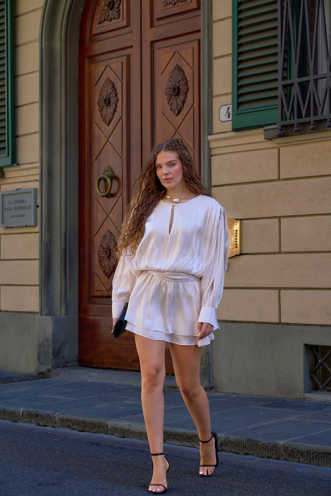 Alessia Satin Mini Dress