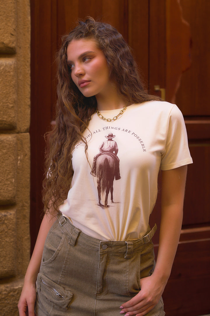 Alba Rider Print Tee