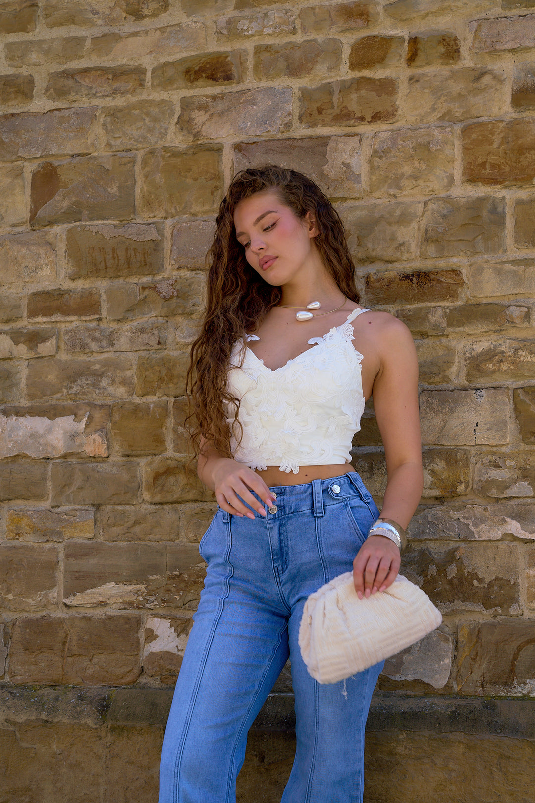 Elena Floral Lace Top